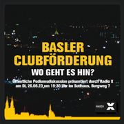Podiumsgespräch zur Basler Clubförderung mit Beat Jans, Yvonne Meier und Jean-Marc Lüthy