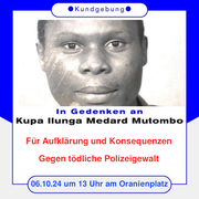 Radio Aktiv Berlin - Gedenken an Kupa Ilunga Medard Mutombo