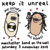 Mr Scruff DJ mix from Keep It Unreal with MC Kwasi, Band On The Wall, Sat November 3rd 2012