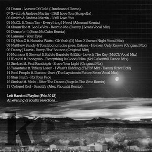 Left-Handed Playlist (Feb 2012)