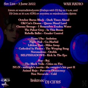 DJ Cinis - Wax Radio - 03 June 2022
