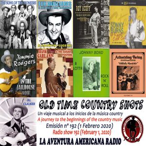 192 Old Time Country Shots 1 Febrero 2020 By Alberto Basarte Mixcloud