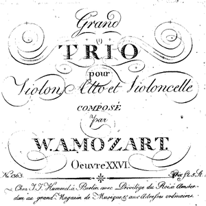 Archivi Sonori #11: Mozart Divertimento K 563 (Padova, 1999)