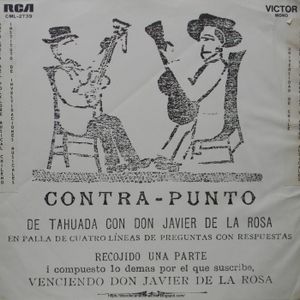 Paya Entre Don Javier De La Rosa Y El Mulato Taguada Rca 1969 Chile