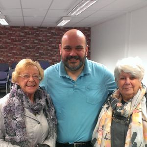 Breakfast with Liz and Marc 4 Dec 2017 (Guests Vivien Martland and Joan Ditchfield) (Moss Side W.I.)