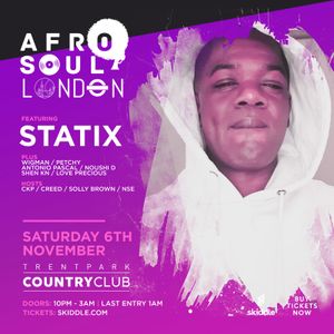 DJ STATIX SPECIAL GUEST SOLLY BROWN & ANTONIO PASCAL EVERY MONDAY 8PM-10PM 18.10.21