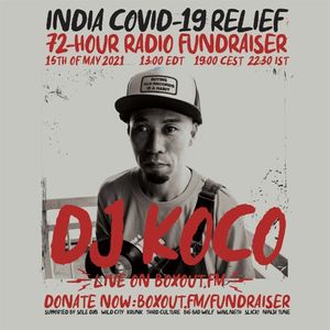 DJ Koco a.k.a. Shimokita - India COVID-19 Relief Fundraiser2021