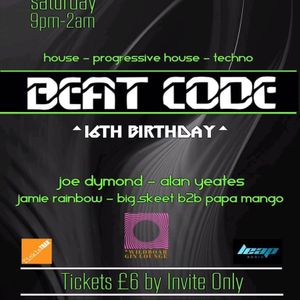 Beat Code 16th Birthday - DJ Alan Yeates Techno Mix