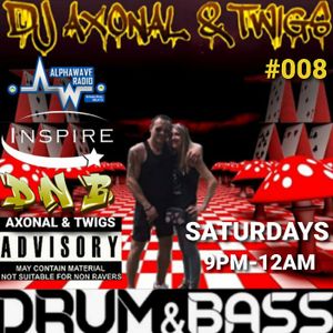 DJ AXONAL & TWIGS #008 ON ALPHAWAVE RADIO RADIO LIVE DRUM AND BASS JUNGLE DNB JUMP UP PARTY PEOPLE