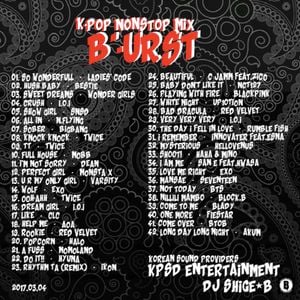Cover art for K-POP Party "B'urst" 2017 by DjshigeB