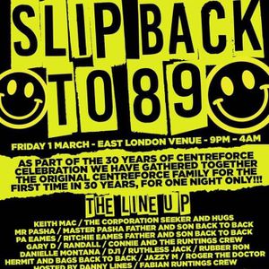 Slip Back To 89 Live Recorded Event @ Hanger London DJ's Nicky B:Randall:Corporation Dave:KeithMac