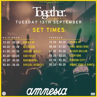 2016.09.13 - Amine Edge & DANCE @ Together - Amnesia, Ibiza, SP