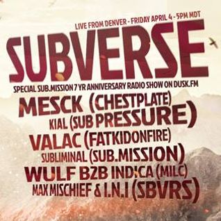 Subverse on DuskFM - Sub.mission Spesh - Wulf b2b Indica