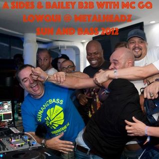 A Sides & Bailey B2B with MC GQ, DRS & Lowqui @ Metalheadz, Sun And Bass - Sep 2012