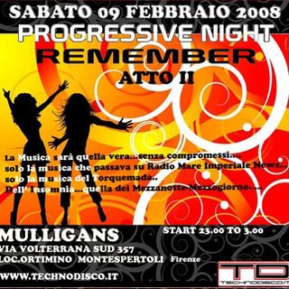 Dario Palline @ Progressive Night Remember (Mulligans) 2008-02-09