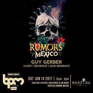 Guy Gerber - live at Rumors, Martina Beach (THE BPM 2017, Mexico) - 14-Jan-2017