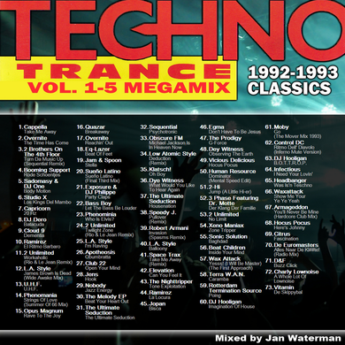 Techno Trance Vol. 1-5 (1992-1993) megamix by Jan Waterman / Men