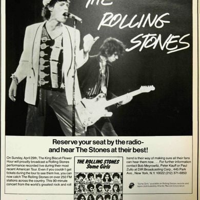 Rolling Stones - US radio (D.I.R.) 'King Biscuit Flower Hour', 29 