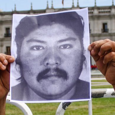 London, UK: Luis Andueza about the killing of Camilo Catrillanca by police violence in Chile