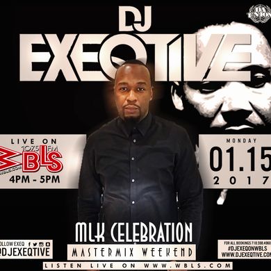 Dj Exeqtive live on 107.5 wbls MLK weekend W/ BUGSY