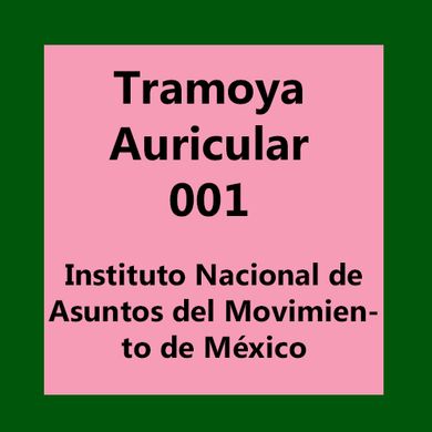 Tramoya auricular 001: Instituto Nacional de Asuntos del Movimiento de México