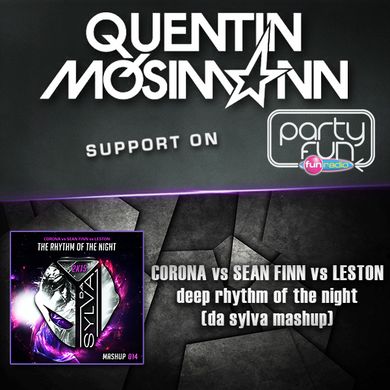QUENTIN MOSIMANN support on Fun Radio DA SYLVA mashup 014 "deep rhythm of the night"