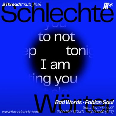 Bad Words - Fabian Saul (*sub_ʇxǝʇ) - 17-Dec-22