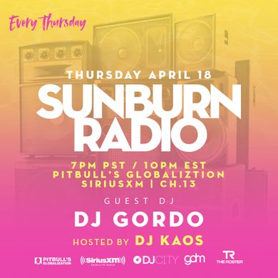 Sunburn Radio Guest Mix on SiriusXM Ch. 13
