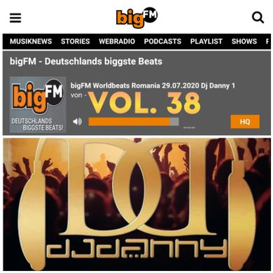 DJ DANNY(STUTTGART) - BIGFM LIVE SHOW WORLD BEATS ROMANIA VOL.38 - 27.07.2020