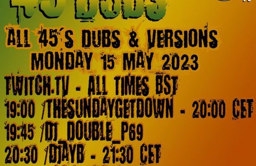 Scottieboyuk - 45 Dubs & Versions - All 45's - Twitch - Live! 15/5/23.