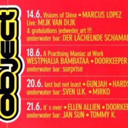 Ellen Alien & Doorkeeper at "It's Over" @ Object (Dresden - Germany) - 21 June 1997