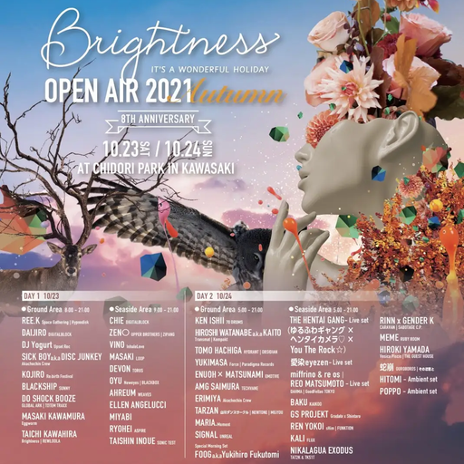 Ken Ishii at "Brightness Open Air - Autumn" (Kawasaki-Japan) - 24 October 2021