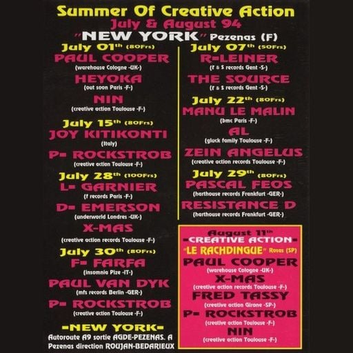 Laurent Garnier at Club New York (Pézenas - France) - 28 July 1994