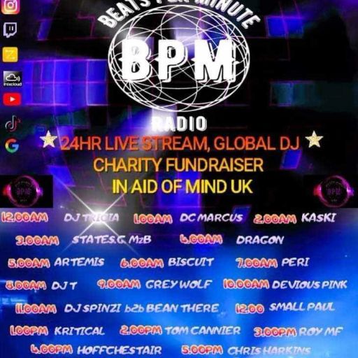 Tom Cannier - Beats Per Minute Radio - In Aid of Mind fundraiser - 140124