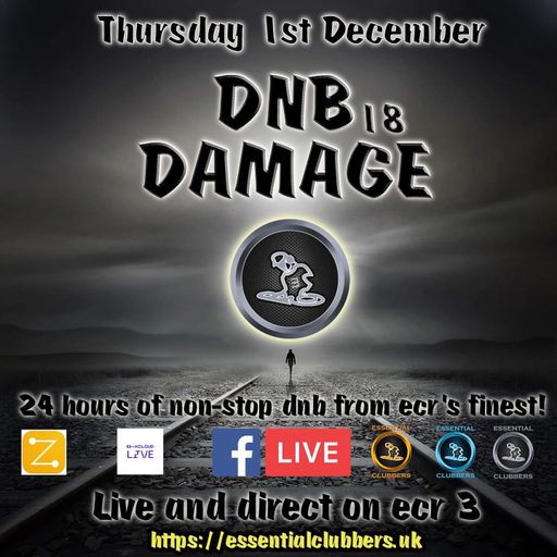 Biscuit- Drum and Bass Damage 18- Live on Essential Clubbers Radio Ch. 3-1.12.2022