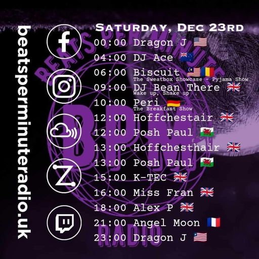 Biscuit-Saturday Pajama Show-Christmas Edition Live from Bucharest-Beats Per Minute Radio 23.12.2023
