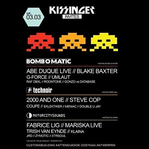 G-Force at "Bomb-O-Matic" @ Kissinger Club (Antwerpen - Belgium) - 3 March 2012
