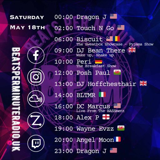 Biscuit-Saturday Pajama Show-Live on Beats Per Minute Radio 18.5.2024