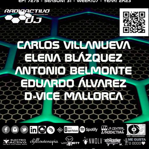 RADIOACTIVO DJ 07-2023 BY CARLOS VILLANUEVA, ELENA BLÁZQUEZ, ANTONIO BELMONTE, E. ÁLVAREZ Y D-VICE M