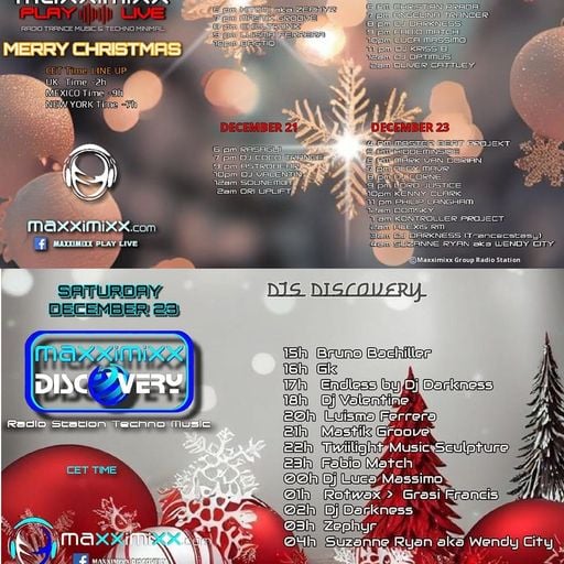 MaxxiMixx Play Live Dec. 20th, Discovery Dec. 23rd, '23