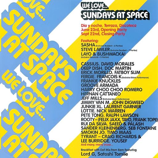 Mr C at "We Love… Sundays" @ Space (Playa d'en Bossa-Ibiza) - 8 September 2002