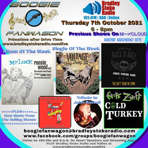 Boogie Fanwagon Thursday 7th October 2021