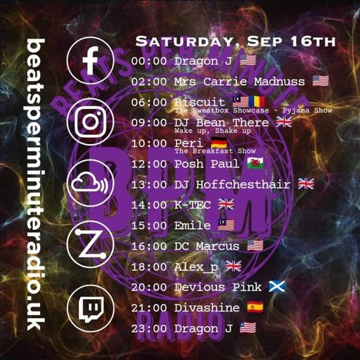 Biscuit-Saturday Pajama Show-Live on Beats Per Minute Radio 16.9.2023
