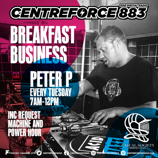 Peter P Breakfast Show - 883.centreforce DAB+ - 12 - 11 - 2024