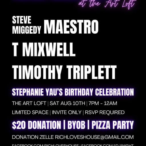 A Night at The Art Loft - Cool Kidz Party - 10 Aug 2024
