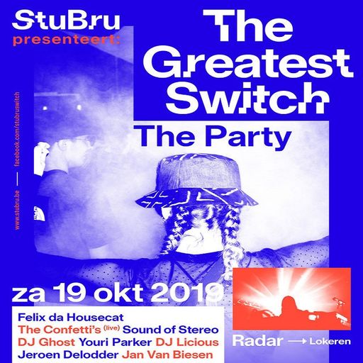 Youri Parker & DJ Ghost at "The Greatest Switch Preparty" @ Radar (Lokeren) - 17 October 2019