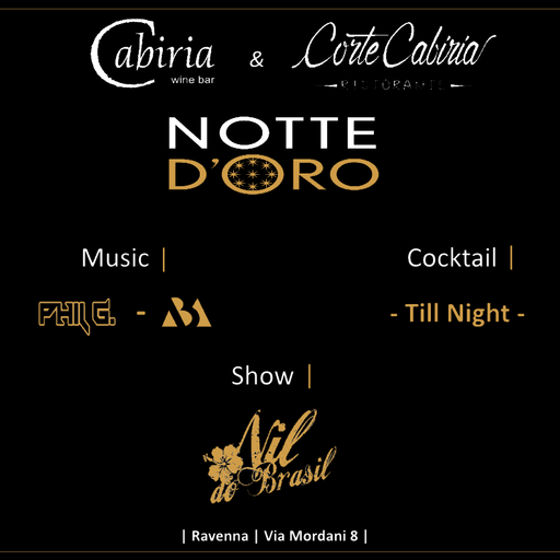 Dj set @ Cabiria - Notte D'oro 2017 with Matteo Biondi