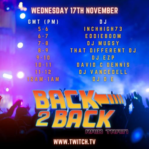 Back 2 Back Raid Train 17th November 2021