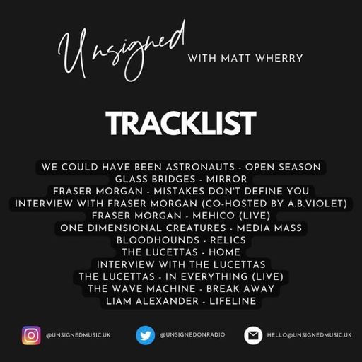 Unsigned with Matt Wherry - Sunday 4th June