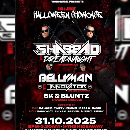 KASKI SET WAR DRUMZ PRESENTS HALLOWEEN SHOWCASE @HIDEAWAY 31.10.25